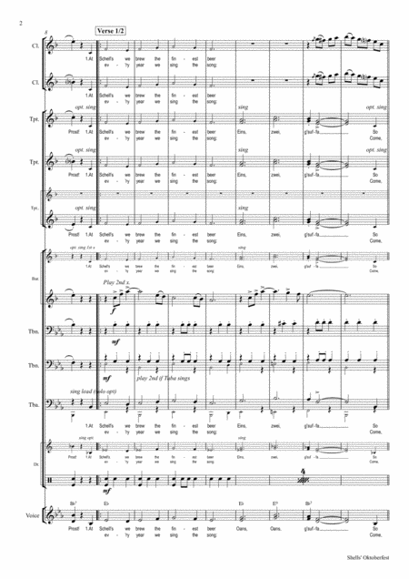 Schells Oktoberfest Waltz Polka German Band Comp Arr Thomas H Graf Page 2