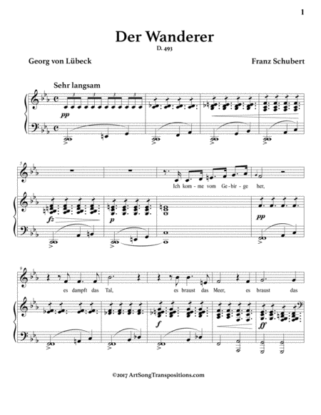 Schubert An Die Apfelbume Wo Ich Julien Erblickte In B Major For Voice And Piano Page 2