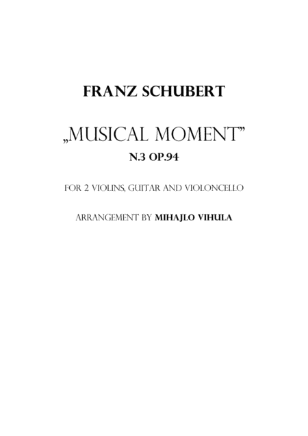 Schubert Musical Moment N 3 Op 94 Page 2