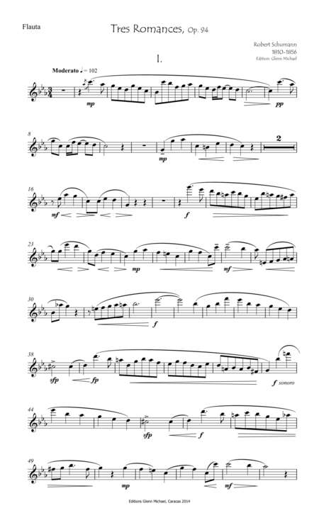 Schumann 3 Romances For Flute Piano Page 2