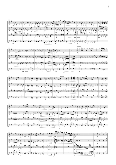 Schumann Zigeunerleben Op 29 No 3 For String Quartet Cs502 Page 2