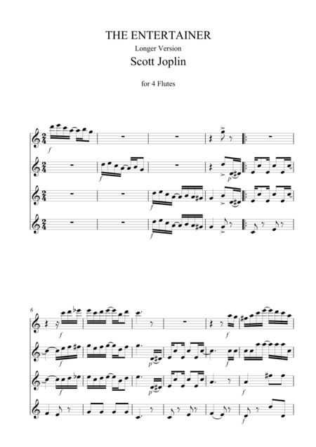 Scott Joplin Entertainer Longer Version Page 2