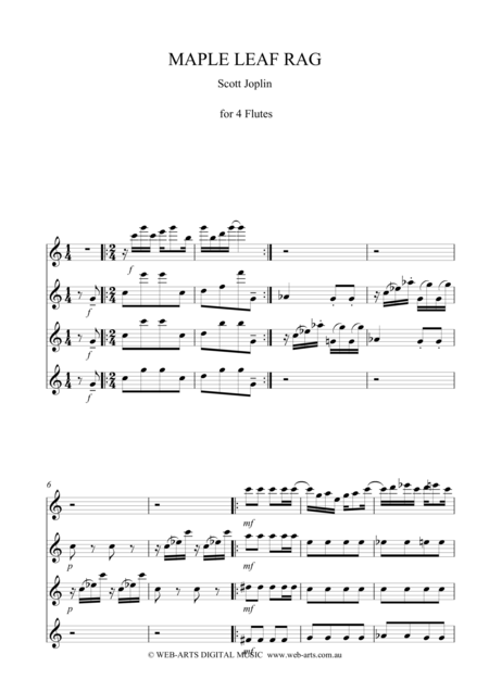 Scott Joplin Maple Leaf Rag Page 2