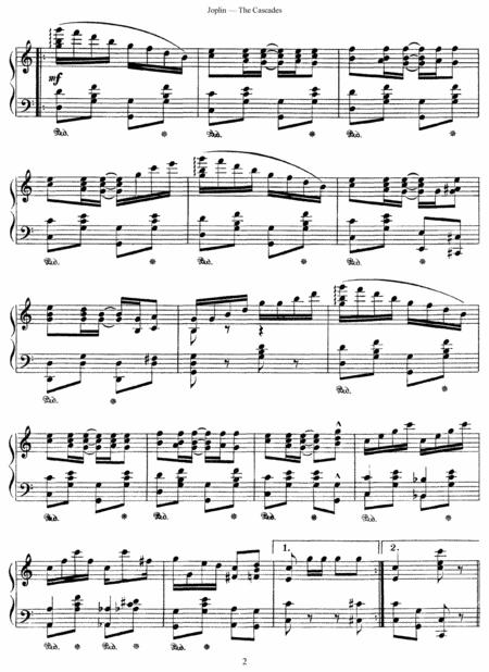 Scott Joplin The Cascades Original Version Page 2