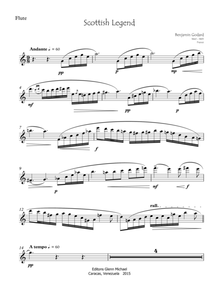 Scottish Legend For Flute Piano Page 2