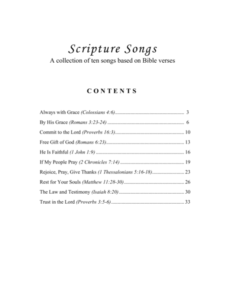 Scripture Songs A Collection Of 10 Bible Songs Page 2