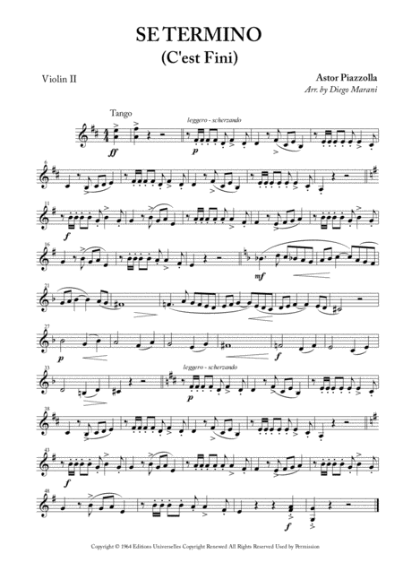 Se Termino C Est Fini For String Quartet Page 2