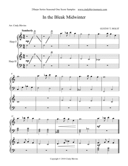 Seasonal Vol 1 Collection Of 10 Harp Duets Page 2