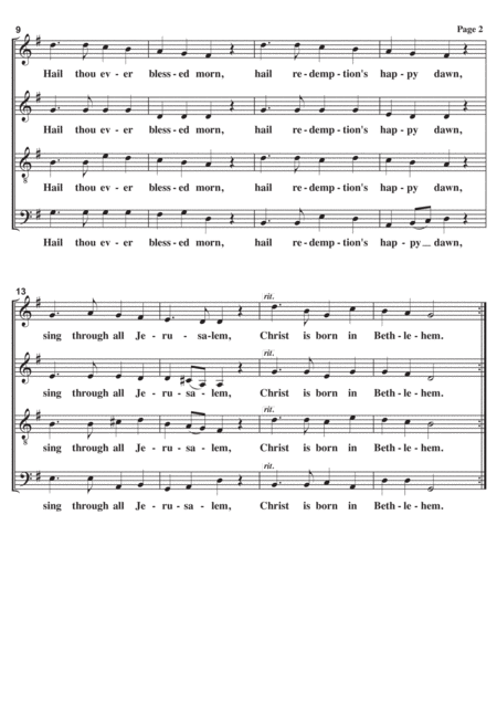 See Amid The Winters Snow A Cappella Page 2