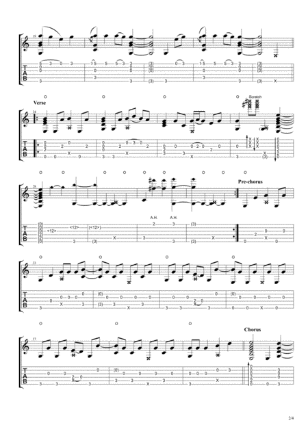 See You Again Fingerstyle Guitar Page 2