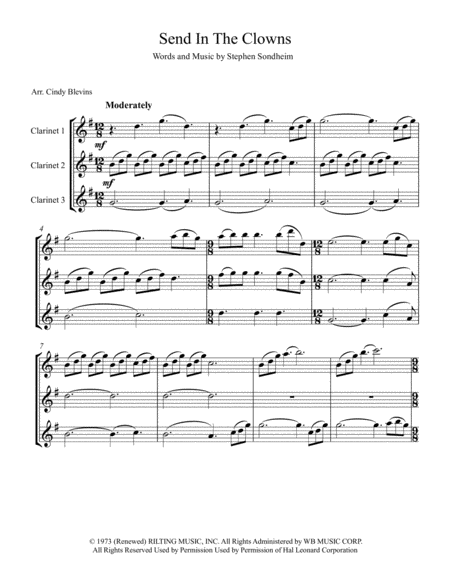 Send In The Clowns For Clarinet Trio Page 2