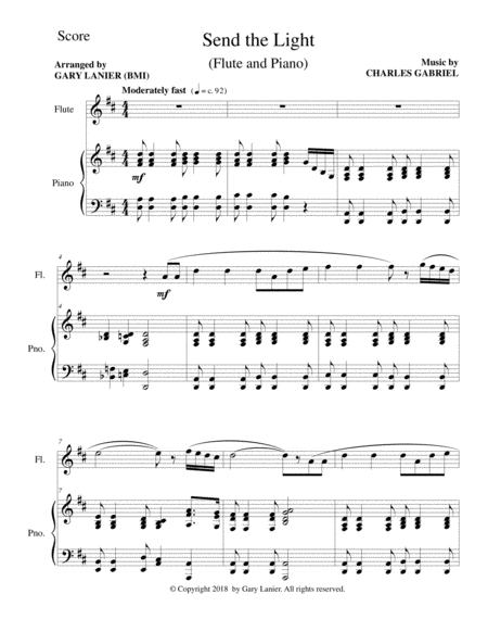 Send The Light Flute Piano Page 2