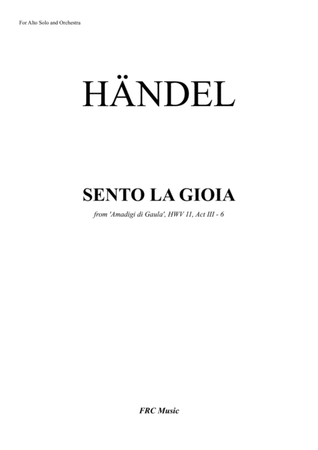 Sento La Gioia From Amadigi Di Gaula Hwv 11 Act Iii 6 Page 2