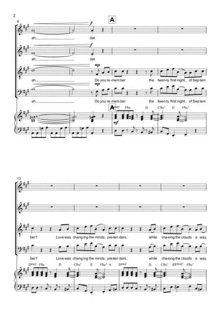 September Satb With Piano Accompaniment Page 2