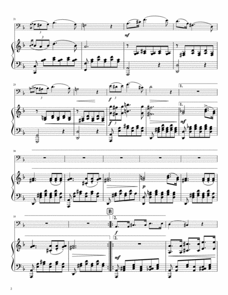 Serenade For Cello And Piano Page 2