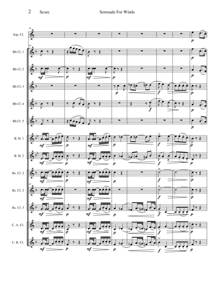 Serenade For Winds Opus 7 Page 2