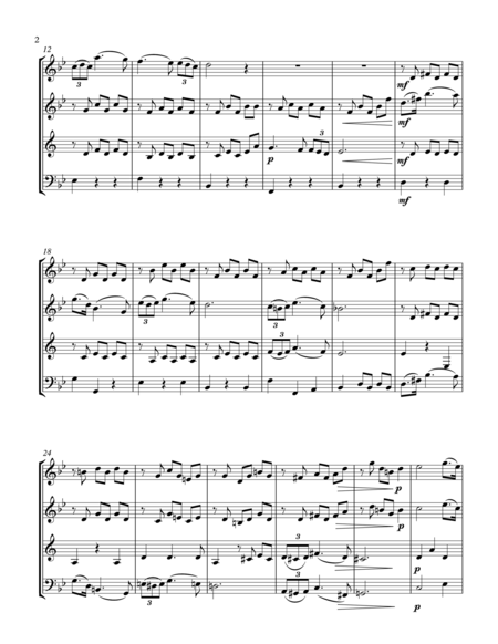 Serenade From Schwanengesang D 957 Wind Quartet Page 2