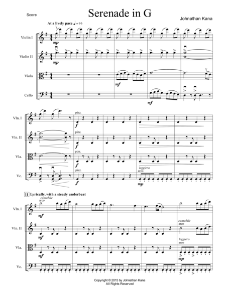 Serenade In G Page 2