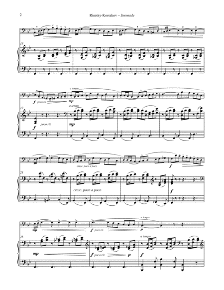 Serenade Op 37 For Tuba Or Bass Trombone Piano Page 2