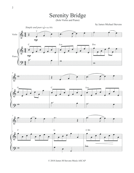 Serenity Bridge Violin Piano Page 2