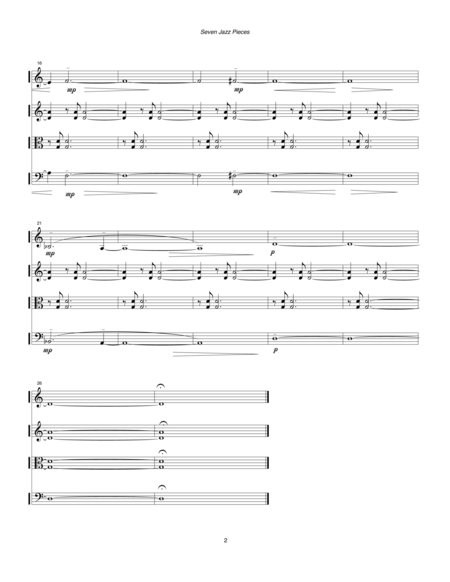 Seven Jazz Pieces 1990 91 For String Quartet Page 2