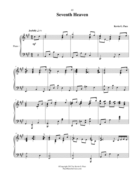 Seventh Heaven Original Piano Solo Page 2