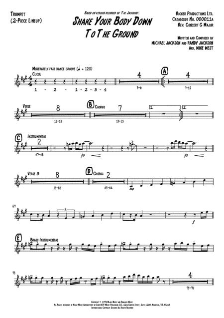 Shake Your Body Down To The Ground 2 Piece Brass Section Page 2
