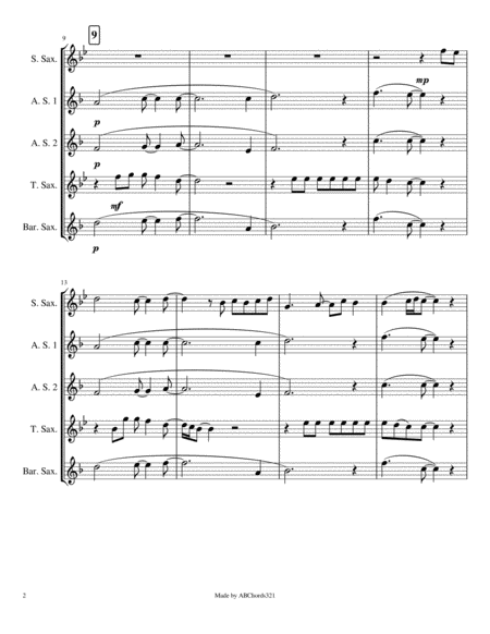 Shallow From A Star Is Born For Saxophone Quintet Page 2