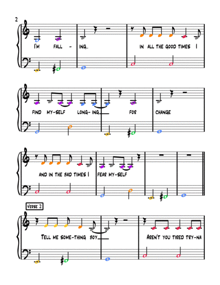 Shallow Musicolor Notation Phase 6 Easy Page 2