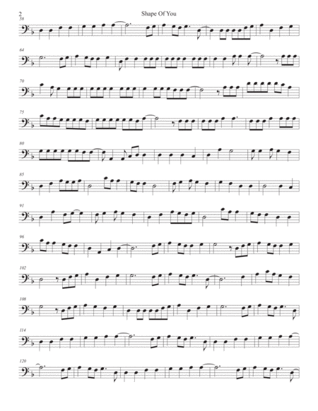 Shape Of You Bassoon Page 2