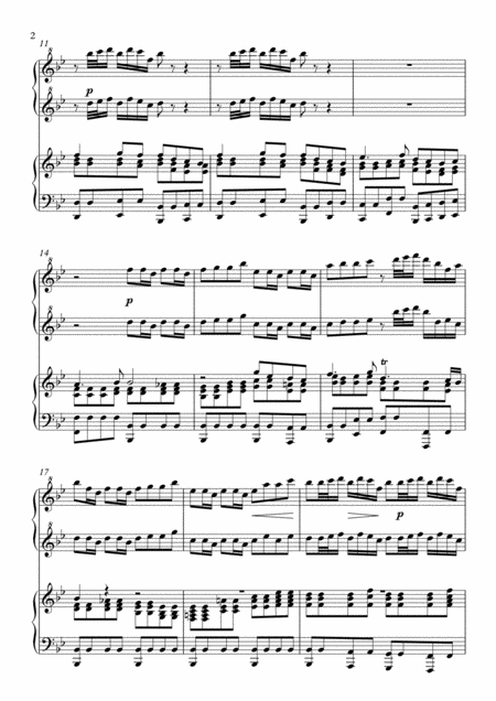 Sheep May Safely Graze Piano Duet By Js Bach Page 2