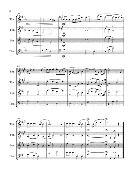 Shenandoah For Brass Trio Page 2
