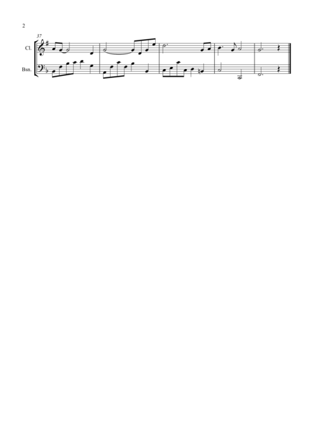 Shenandoah For Clarinet And Bassoon Page 2