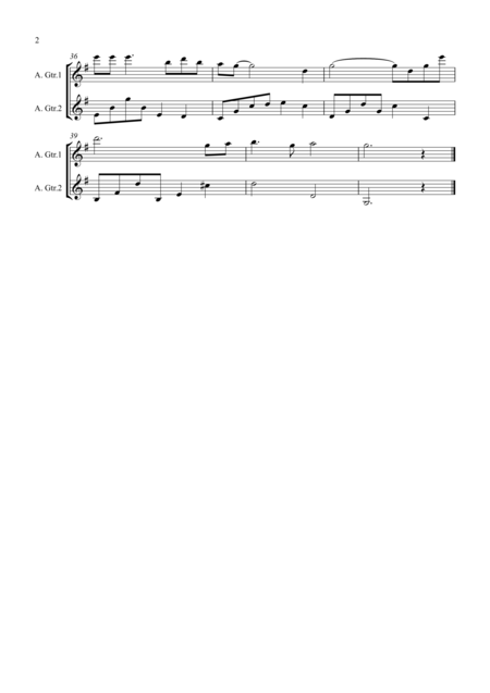 Shenandoah For Guitar Duet Page 2