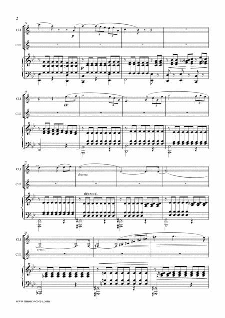 Shepherd On The Rock 2 Clarinets And Piano Page 2