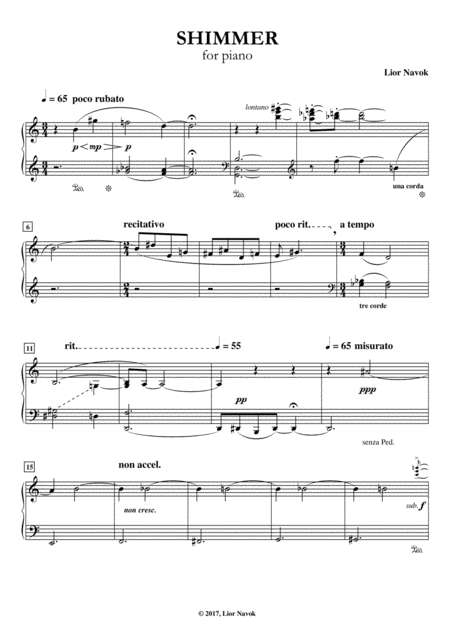 Shimmer For Piano Page 2