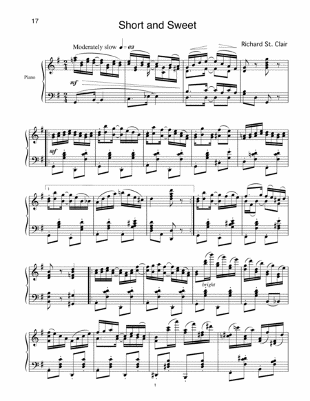 Short And Sweet Rag For Solo Piano Page 2