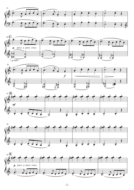 Short Ez Piano 242 For Christmas Ding Dong Merrily On High Page 2