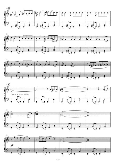 Short Ez Piano 272 Misirlou Theme From Pulp Fiction Page 2