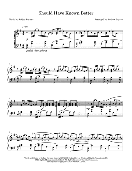 Should Have Known Better Piano Solo Page 2