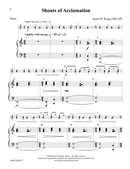 Shouts Of Acclamation Piano Accompaniment For 12 Bell Version Page 2