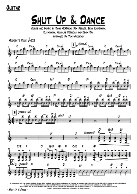 Shut Up And Dance 7 Piece Horn Chart Page 2