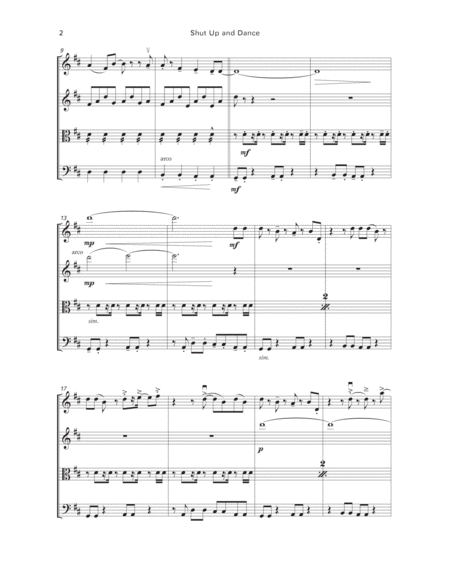 Shut Up And Dance String Quartet Page 2