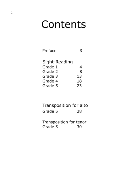 Sight Reading Transposition Tests For Saxophone Grades 1 5 Page 2