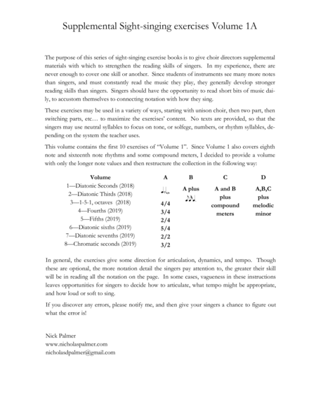 Sight Singing Exercises For Two Part Choirs Vol 1a Quarters Halves Wholes Page 2