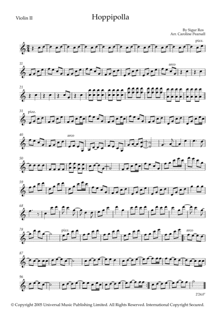 Sigur Ros Hoppipolla String Quartet Page 2