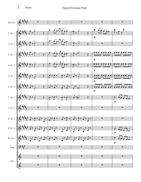 Sigurd Jorsalgar Suite Opus 57 Page 2