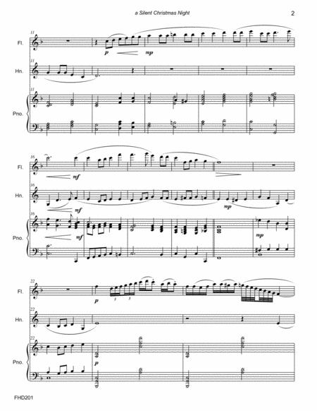 Silent Christmas Night Medley Flute Horn With Piano Accompaniment Page 2