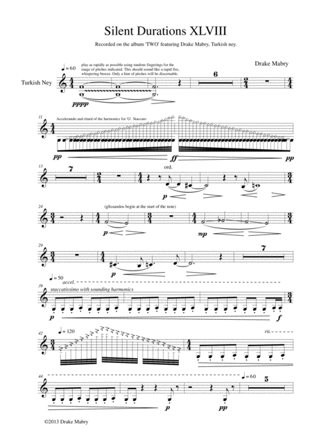 Silent Durations Xlviii For Ney Original Page 2