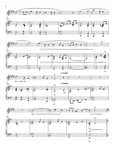 Silent Night A Contemporary Arrangement For Alto Saxophone And Piano Page 2